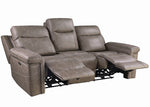 Wixom 2-Pc Taupe 2xPower Recliner Sofa Set (Oversized)