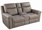 Wixom 2-Pc Taupe 2xPower Recliner Sofa Set (Oversized)