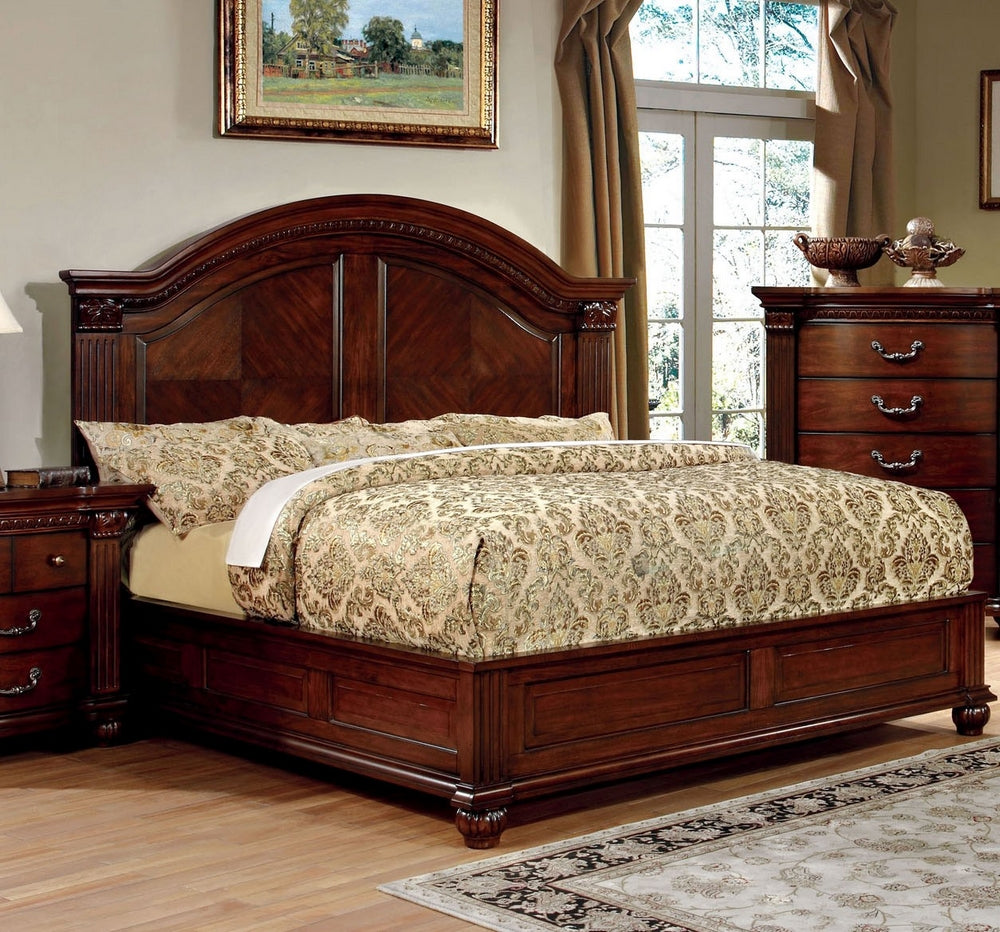 Grandom Cherry Wood King Bed (Oversized)