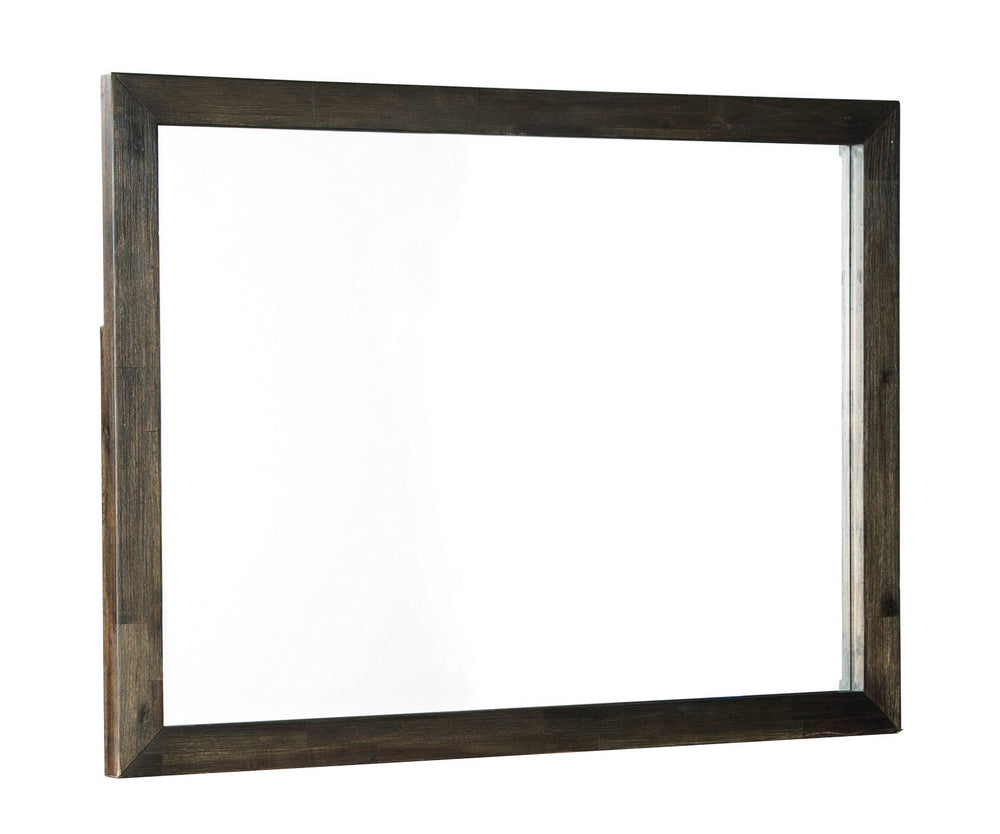 Hyndell Dark Brown Wood Dresser Mirror