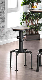 Foskey 2 Antique Black/Natural Tone Bar Stools