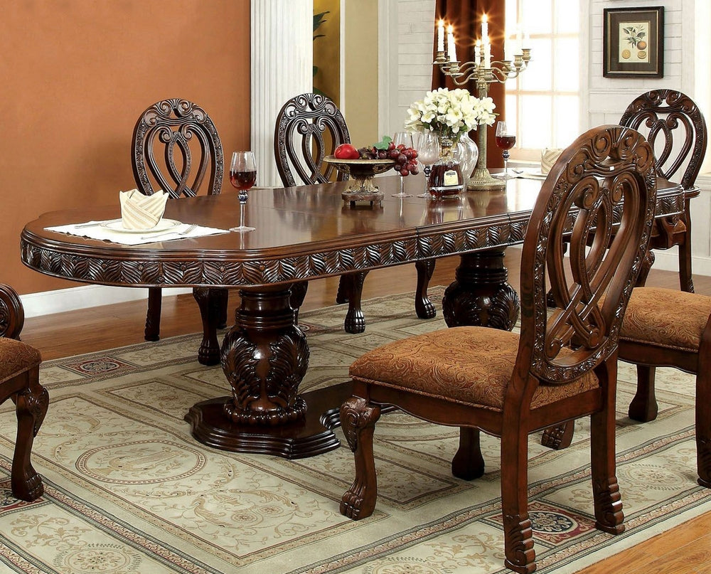 Wyndmere Cherry Dual Pedestal Dining Table