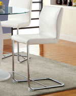 Lodia 2 White Counter Height Chairs