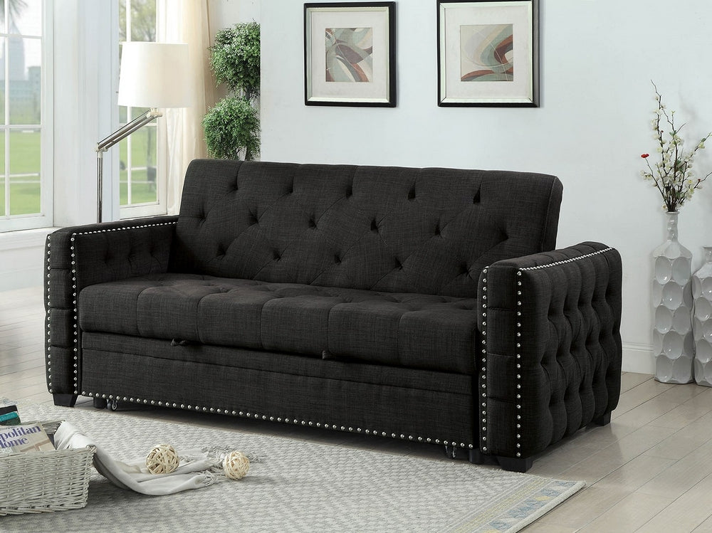 Leonora Gray Fabric Futon Sofa