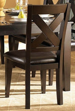 Crown Point 2 Dark Cherry Side Chairs with Vinyl Seat