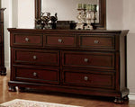 Northville Dark Cherry Wood 7-Drawer Dresser