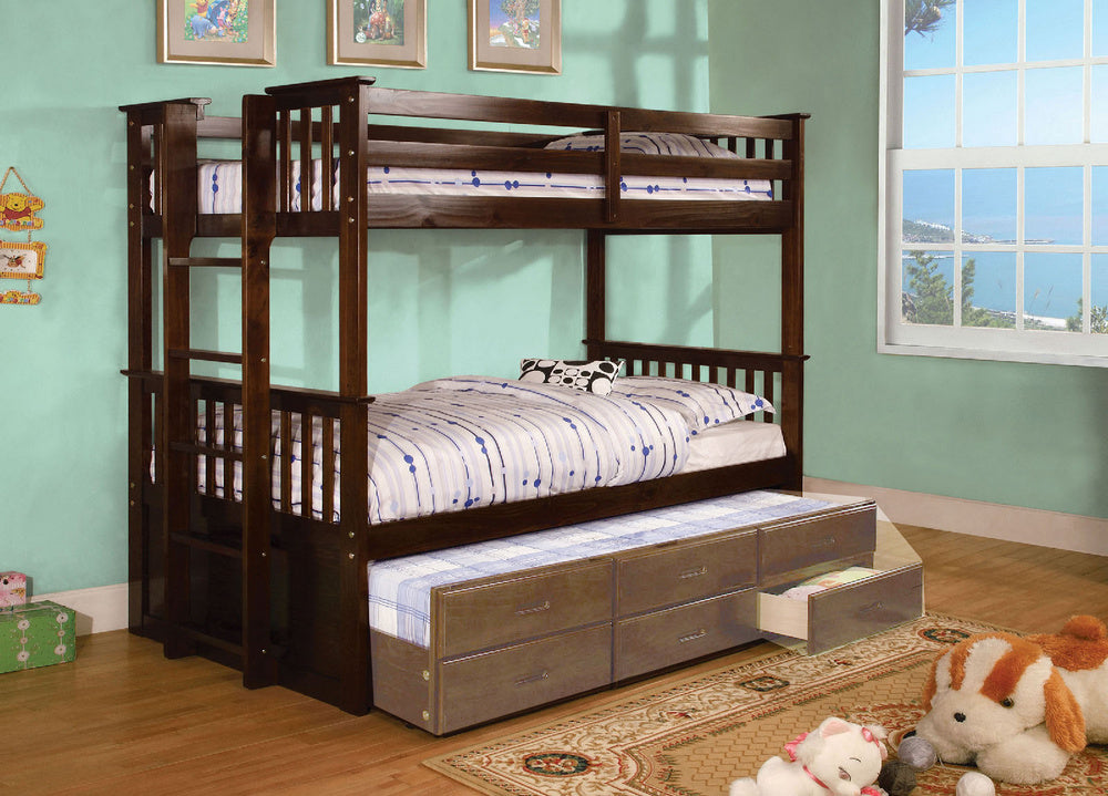 University II Dark Walnut Twin/Twin Bunk Bed