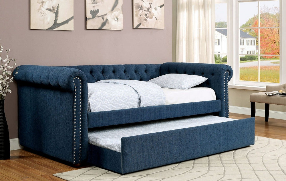 Leanna Teal Twin Daybed w/Trundle (Oversized)