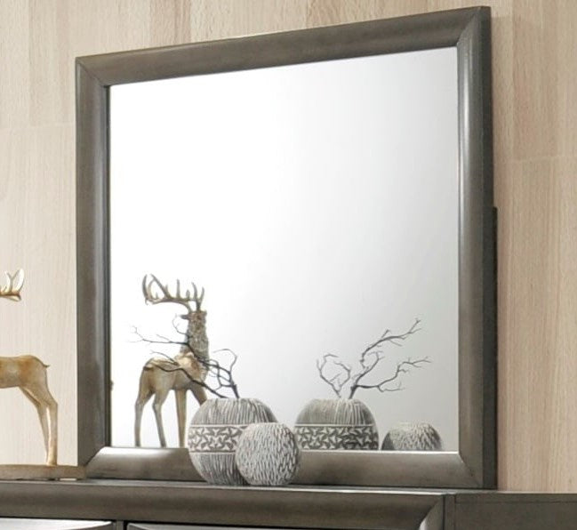 Ireland Gray Oak Wood Frame Dresser Mirror