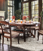 Jordyn Brown Cherry Wood Dining Table