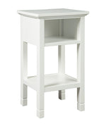 Marnville White Wood Accent Table