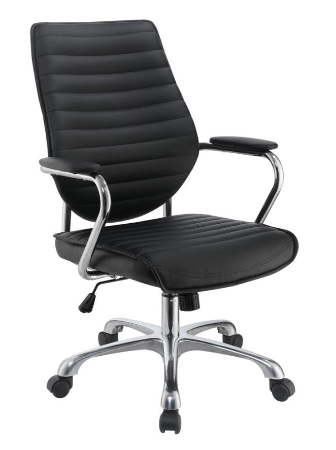 Arrange Black Leatherette Adjustable Office Chair