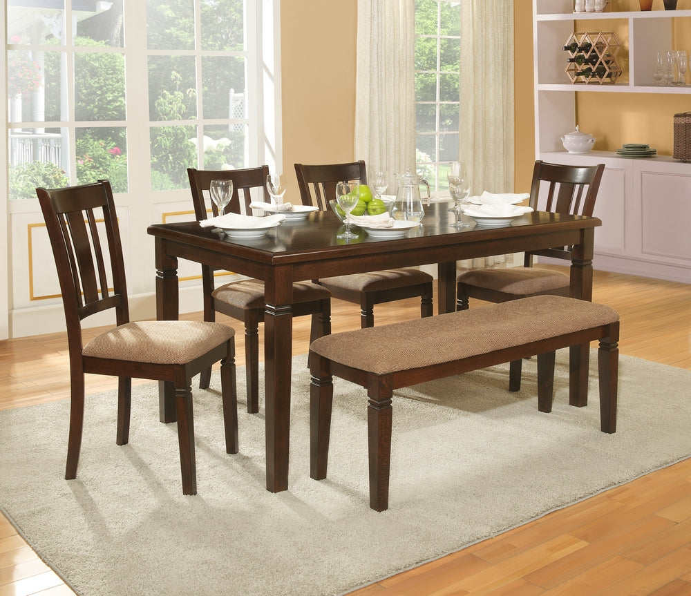 Devlin Brown Wood Dining Table