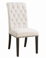 Phelps 2 Beige Fabric/Smokey Black Wood Side Chairs