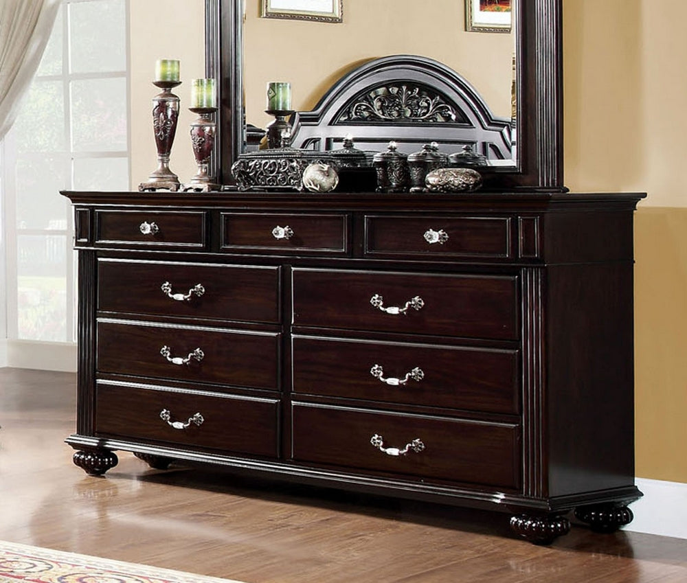 Syracuse Dark Walnut Wood Dresser