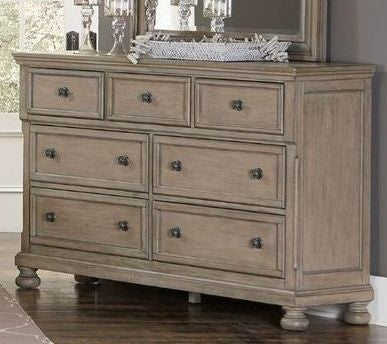 Bethel Wire Brushed Wood Dresser