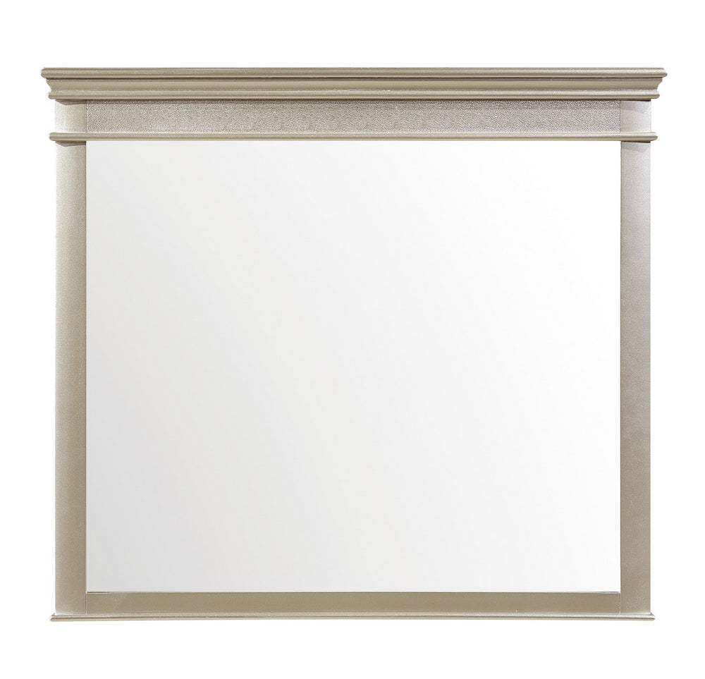 Celandine Silver Finish Wood Frame Dresser Mirror