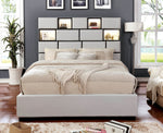 Gemma Beige Fabric Cal King Bed