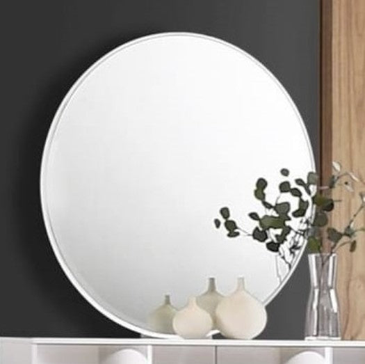 Havana Silver Glass Oval Dresser Mirror