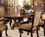 Medieve Cherry Wood Dining Table w/ 2 Leaves