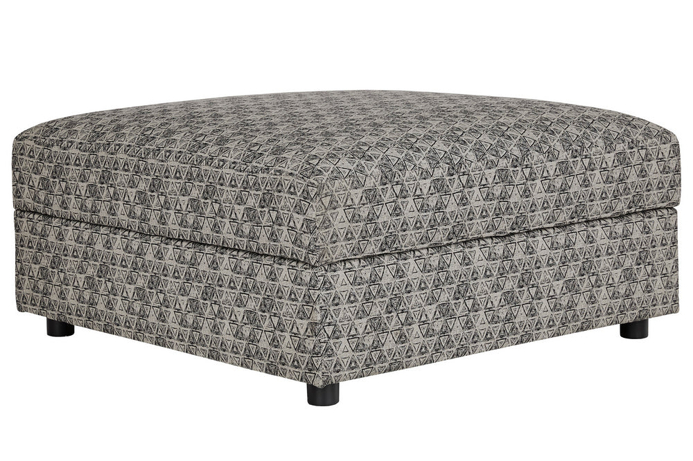 Kellway Multicolor Fabric Storage Ottoman