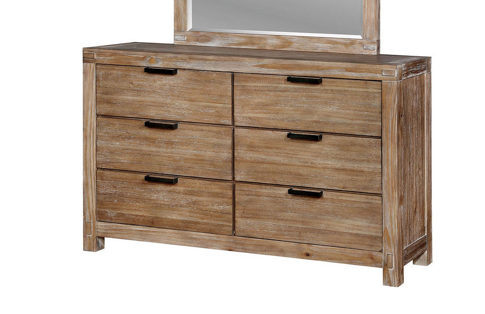 Wynton Weathered Light Oak Wood Dresser