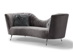 Eva Modern Grey Velvet Sofa