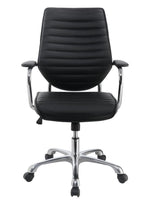 Arrange Black Leatherette Adjustable Office Chair