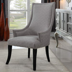 Audrey 2 Taupe Pattern Fabric Side Chairs