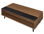 Avala Walnut/Black Wood Coffee Table with Lift Top