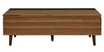 Avala Walnut/Black Wood Coffee Table with Lift Top