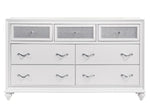 Barzini White Wood 7-Drawer Dresser