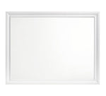 Barzini White Wood Frame Dresser Mirror