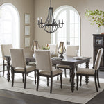 Begonia Gray Wood Rectangular Extendable Dining Table