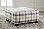 Meggett Nautical Fabric Oversized Accent Ottoman