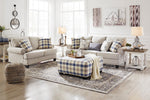 Meggett Nautical Fabric Oversized Accent Ottoman