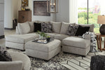 Megginson 2-Pc Storm Fabric Sectional with RAF Sofa Chaise (Oversized)