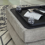 Megginson Storm Fabric Storage Ottoman