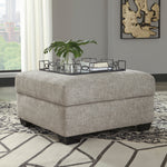 Megginson Storm Fabric Storage Ottoman