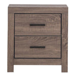 Brantford Barrel Oak Wood 2-Drawer Nightstand