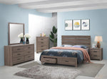 Brantford Barrel Oak Wood 4-Drawer Chest