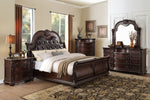 Cavalier Dark Cherry Wood Cal King Bed (Oversized)