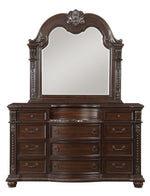 Cavalier Dark Cherry Wood Frame Dresser Mirror