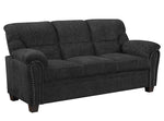 Clemintine 2-Pc Graphite Chenille Sofa Set