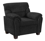 Clemintine 3-Pc Graphite Chenille Sofa Set