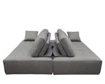 Cloud 2-Pc Space Grey Fabric Lounge Seating Platforms