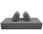 Cloud 2-Pc Space Grey Fabric Lounge Seating Platforms