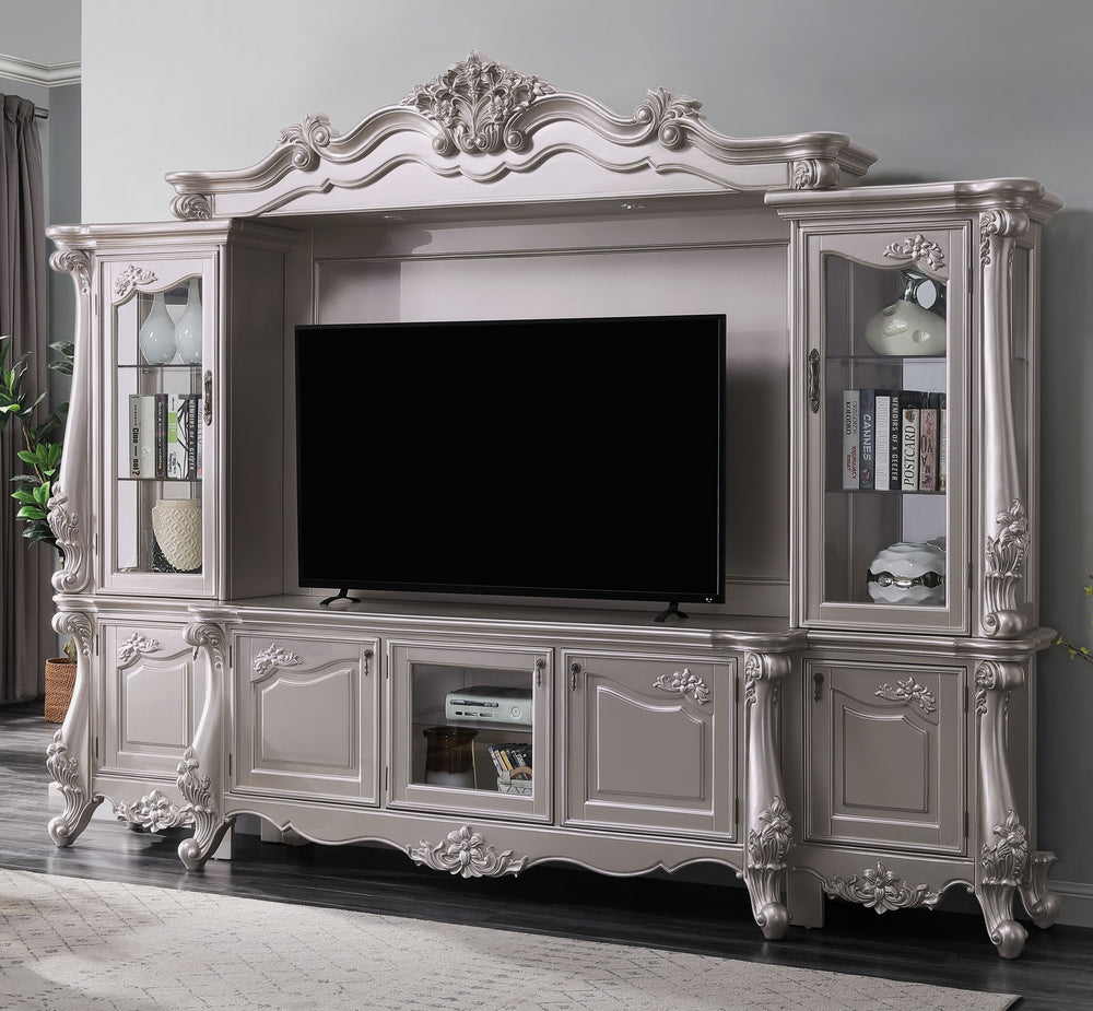 Bently Champagne Wood Entertainment Center with TV Stand