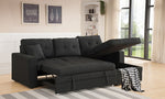 Darwin Black Sectional with Sleeper