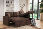 Darwin Brown Sectional with Sleeper